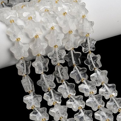 Natural Quartz Crystal Beads Strands G-L657-A07-01-1