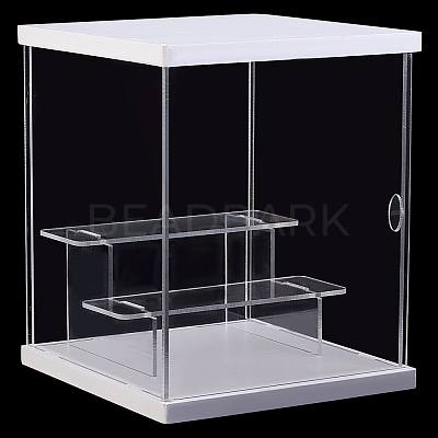 3-Tier Transparent Acrylic Minifigures Display Case ODIS-WH0043-68B-1