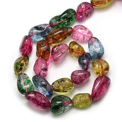 Natural Quartz Crystal Nuggets Beads Strands G-L154-26-1