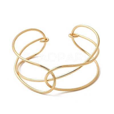 304 Stainless Steel Cuff Bangles for Women BJEW-Z150-01G-03-1