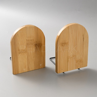 Wood Bookend Display Stands ODIS-WH0079-031-1