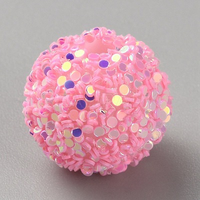 Opaque Acrylic Beads MACR-WH0010-12G-1