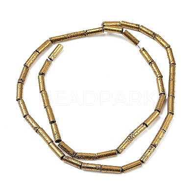 Electroplated Natural Lava Rock Beads Strands G-K388-03A-02-1