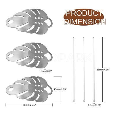 Alloy Hair Sticks X-OHAR-C006-02P-1