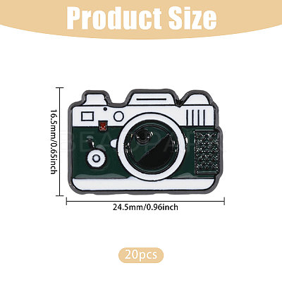 20Pcs Camara Enamel Pins JEWB-CA0001-86-1