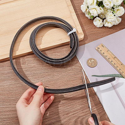 Leather Shoes Straight Edge Strip Cord DIY-WH0542-48B-1