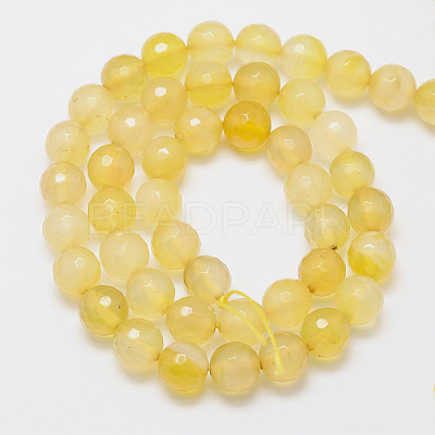 Natural Agate Beads Strands G-G580-6mm-07-1