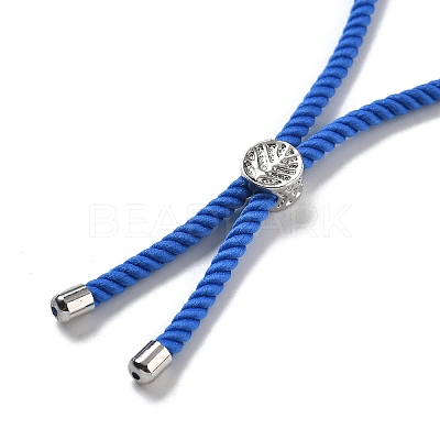 Twisted Nylon Cord Silder Bracelets DIY-B066-03P-11-1