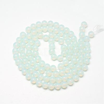Baking Paint Glass Beads Strands DGLA-Q023-8mm-DB1-1