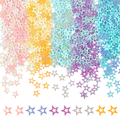 100G 5 Colors Plastic Sequins Beads PVC-CP0001-02A-1