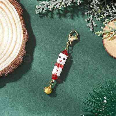 3Pcs Glass Pendant Decorations HJEW-MZ00359-1