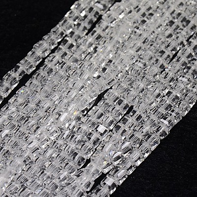 Glass Beads Strands EGLA-J028-6x6mm-01-1