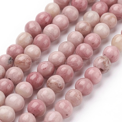 Natural Rhodonite Beads Strands G-G099-4mm-33-1