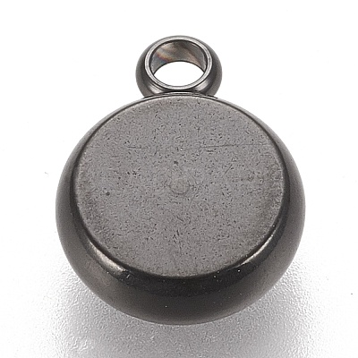 304 Stainless Steel Pendant Cabochon Settings X-STAS-K202-03B-B-1