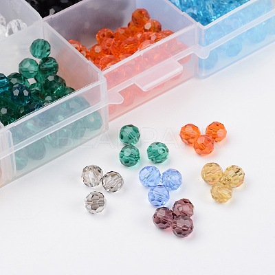 1Box 15 Color Round Glass Beads GLAA-X0011-01-1