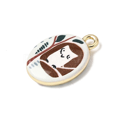Printed Alloy Pendants ENAM-F160-02A-G-1