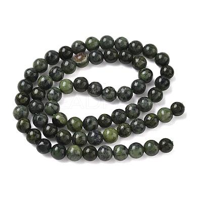 Natural Canadian Jade Beads Strands GG-CBA6BAC-A02-6mm-1