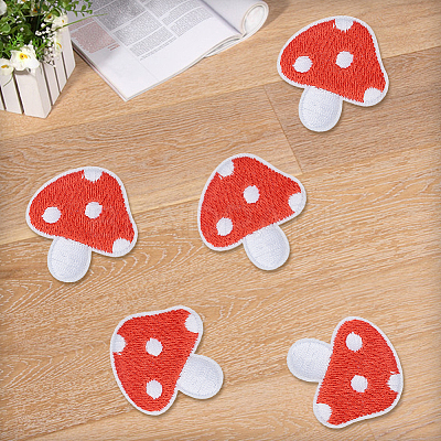5Pcs Polyester Clothing Patches PATC-CY0001-42-1