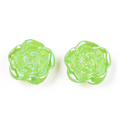 Opaque Acrylic Beads PACR-T017-01-1