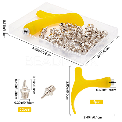 51Pcs 2 Styles Track Shoes DIY Accessories DIY-GF0005-11-1