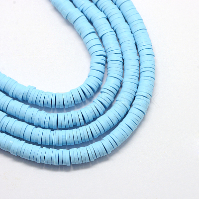 Handmade Polymer Clay Beads X-CLAY-R067-8.0mm-36-1