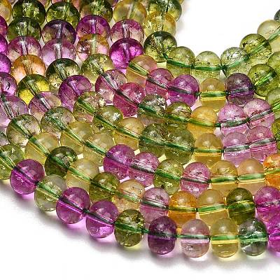 Dyed Imitation Gemstone Glass Beads Strands GL-Z001-03B-04-1
