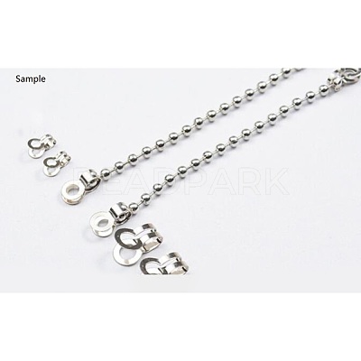 Tarnish Resistant 304 Stainless Steel Ball Chain Connectors STAS-R089-04-1
