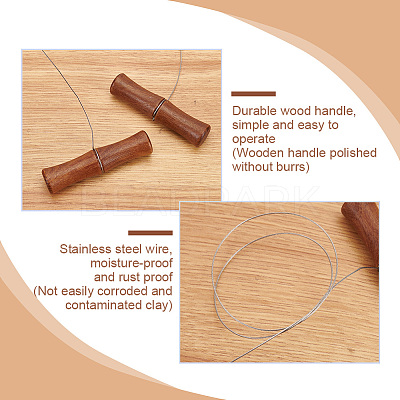 Stainless Steel Wire Clay Cutter TOOL-WH0136-125-1