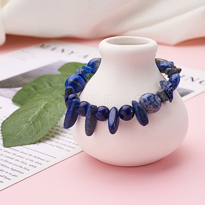 4 Strands 4 Style Natural Lapis Lazuli Beads Strands G-KS0001-12-1