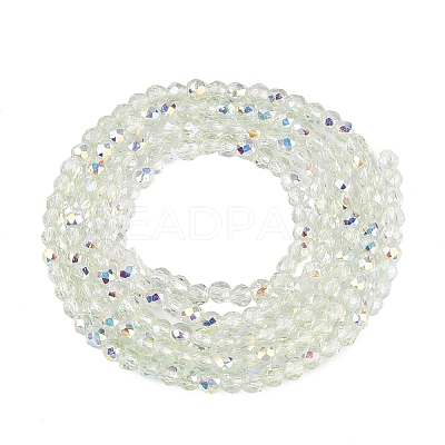 Transparent Glass Beads Strands EGLA-N028-01A-A07-1