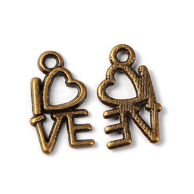 For Valentine's Day Tibetan Style Alloy Pendants MLF0299Y-NF-1