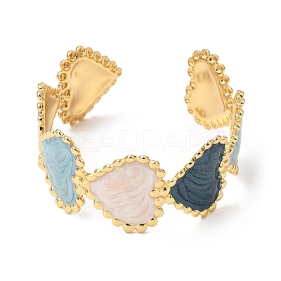 304 Stainless Steel Enamel Open Cuff Bangles SA-CBA4992-04-1