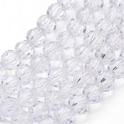 Transparent Glass Bead Strands GLAA-G013-10mm-72-1