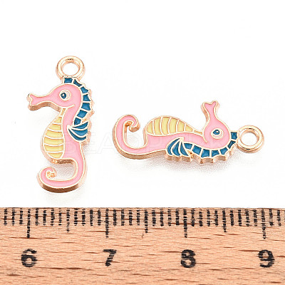 Marine Animals Alloy Enamel Pendants ENAM-T022-34C-1