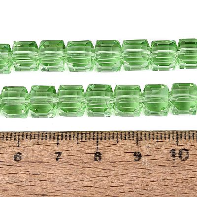 Transparent Glass Beads Strands LS-GLAA-R041-8x8mm-A14-1