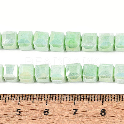 Anti-Tarnish Electroplate Glass Beads Strands GLAA-T025-6mm-10E-1