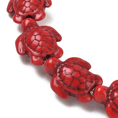 Dyed Synthetic Turquoise Beads Strands G-M152-02-B-1