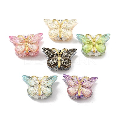 Polymer Clay Rhinestone Beads CLAY-NH0001-07-1