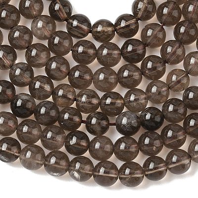 Natural Smoky Quartz Bead Strands X-G-D840-62-6mm-1