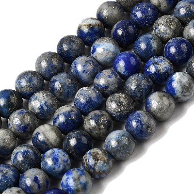 Natural Lapis Lazuli Beads Strands G-A163-07-6mm-1