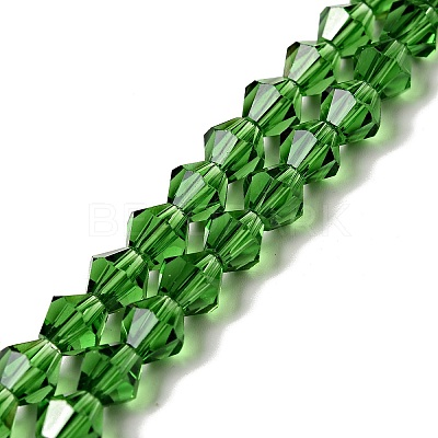 Half-Handmade Transparent Glass Beads Strands GB6MM-1