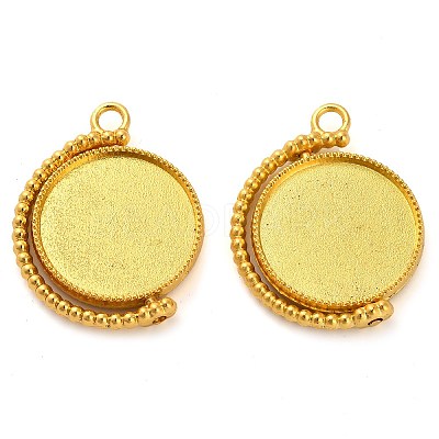 Zinc Alloy Pendant Cabochon Settings FIND-NH0001-13A-G-1