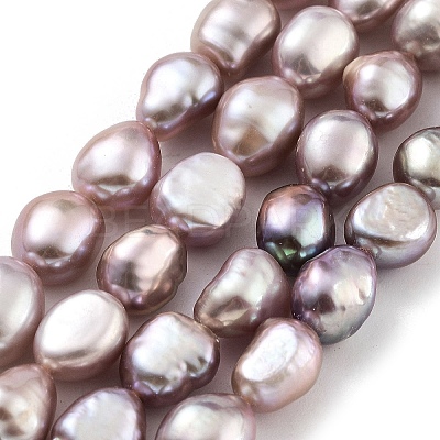 Natural Cultured Freshwater Pearl Beads Strands PEAR-P062-26H-1