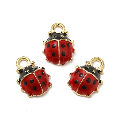 Alloy Enamel Charms ENAM-J650-04G-1