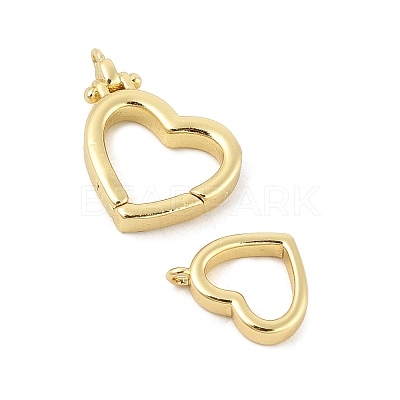Brass Spring Gate Rings KK-P299-08G-1