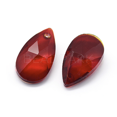 Faceted Glass Pendants X-GLAA-F069-L-A03-1