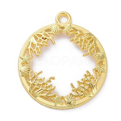 Zinc Alloy Open Back Bezel Pendants PALLOY-E577-20G-1
