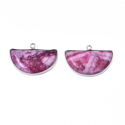 Natural Agate Pendants G-S359-385A-1