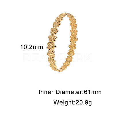 304 Stainless Steel Hinged Bangles for Women FS-WGCDA32-02-1