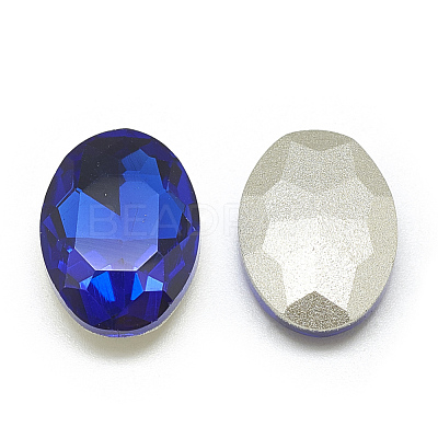 Pointed Back Glass Rhinestone Cabochons RGLA-T080-8x10mm-11-1